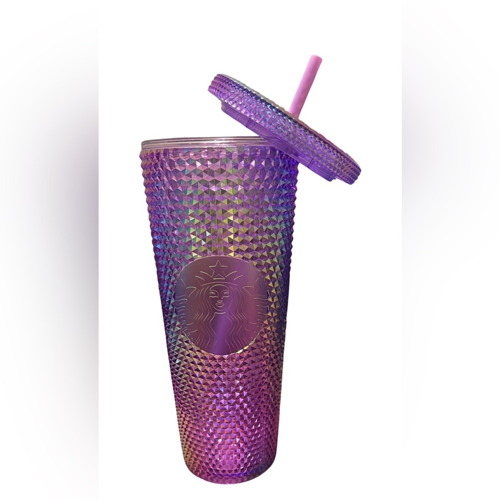 Starbucks 2022 Target Purple Rainbow Oil Slick Studded Venti Tumbler Cold Cup